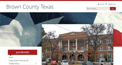 Desktop Screenshot of browncountytx.org